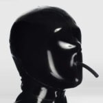 Full Enclosure Latex Bondage Hood - BDSM / Control & Restriction Gear