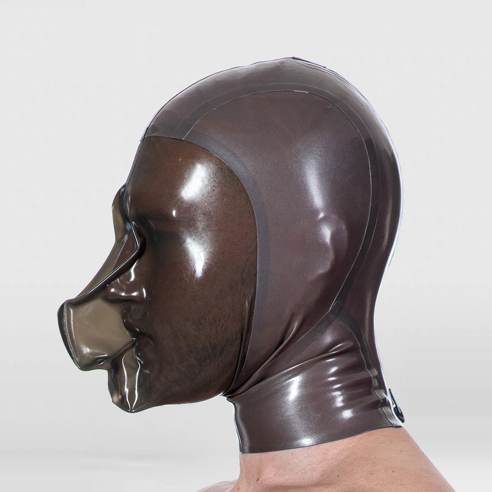 Fully Enclosed Latex Bondage Hood BDSM Bondage Gear Premium Latex Fully Enclosed Latex Bondage Hood BDSM Bondage Gear Premium Latex