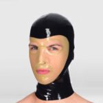 Transparent Face Latex Bondage Hood - Kinky / Fetish Wear