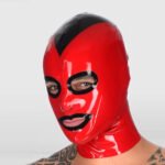 Latex Bondage Hood Back Zipper – Fetish Wrestling / Bondage Aesthetic
