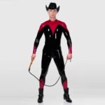 Reinforced Seams Latex Catsuit – Zipper Front, Angry Cowboy Erotic Style