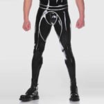 Men’s Latex Leggings – Contoured Front Pouch for Defined Lines