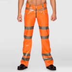 Latex Pants with Emergency Stripe – Warning Jeans Style