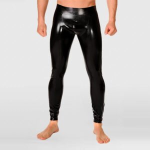 LATEX PANTS MEN’S TIGHT-FIT SEAM REINFORCEMENT