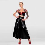 Women’s Latex Swing Circle Skirt – Long Style