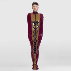 LATEX SLEEPSACK BODY BINDING RESTRAINT CONTRAST COLOR STYLE