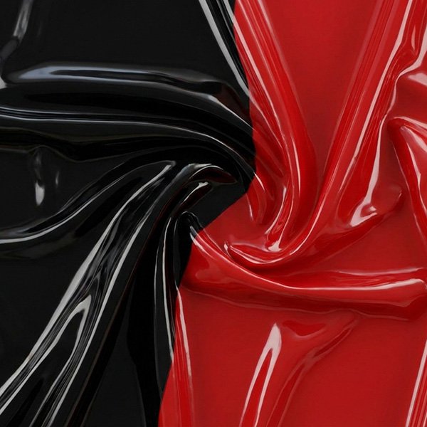 Black Red Combo Latex Mask