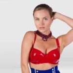 Women’s Latex Bra – Dominant Pull-On Design with Button-Free Control Fit