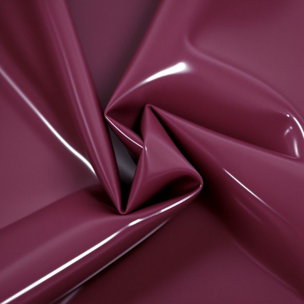 Burgundy latex jacket