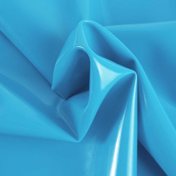 Azure blue latex bra