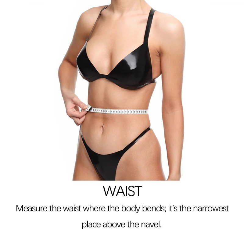 How to measure your body to determine the size of a latex garment?