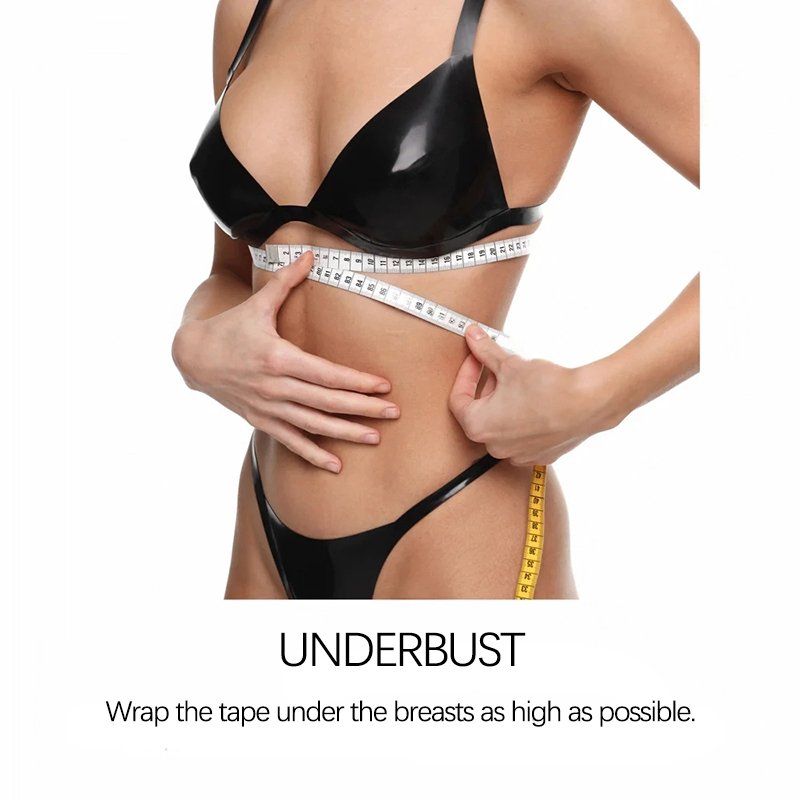 How to measure your body to determine the size of a latex garment?