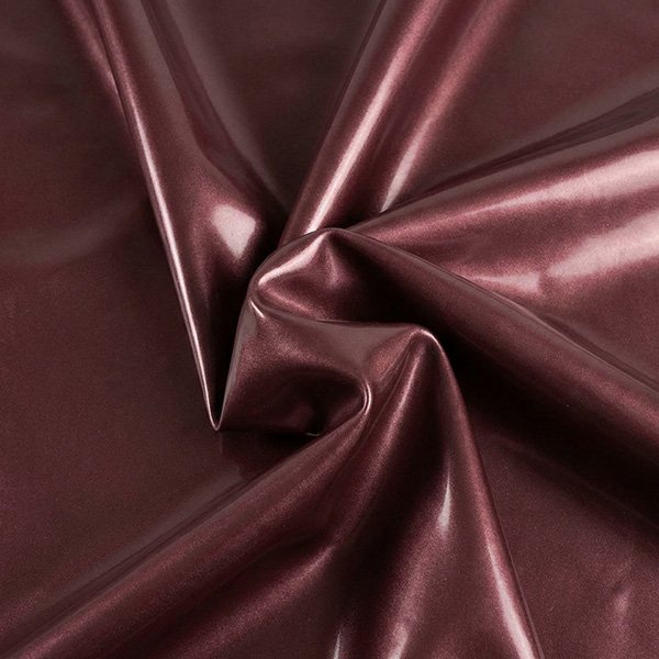 Metallic burgundy latex gloves
