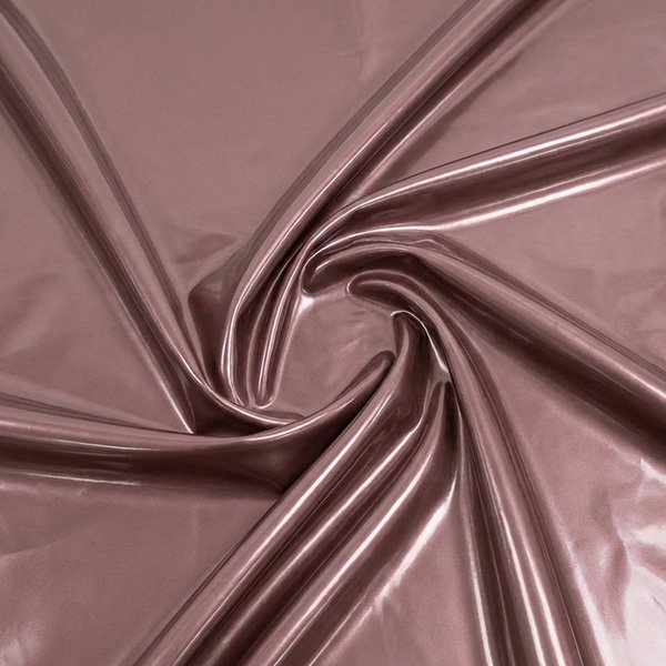Metallic light purple latex bra