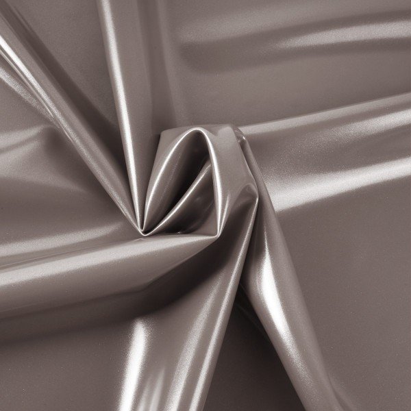 Metallic platinum latex vest