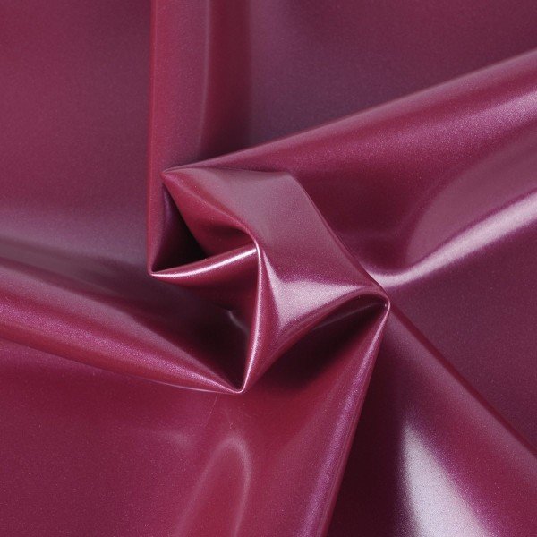 Metallic red latex dress