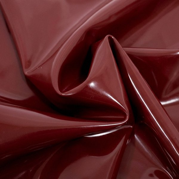 Rose red latex gloves