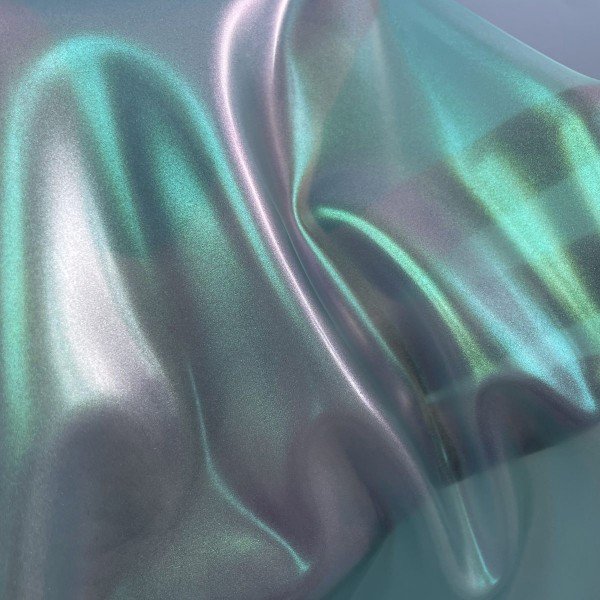 Shimmery semi blue latex vest