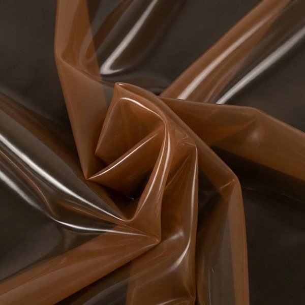 Transparent dark brown latex sleeping bag