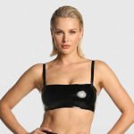 Women’s Latex Lingerie – Detachable Shoulder Strap Bandeau / Fetish Fashion